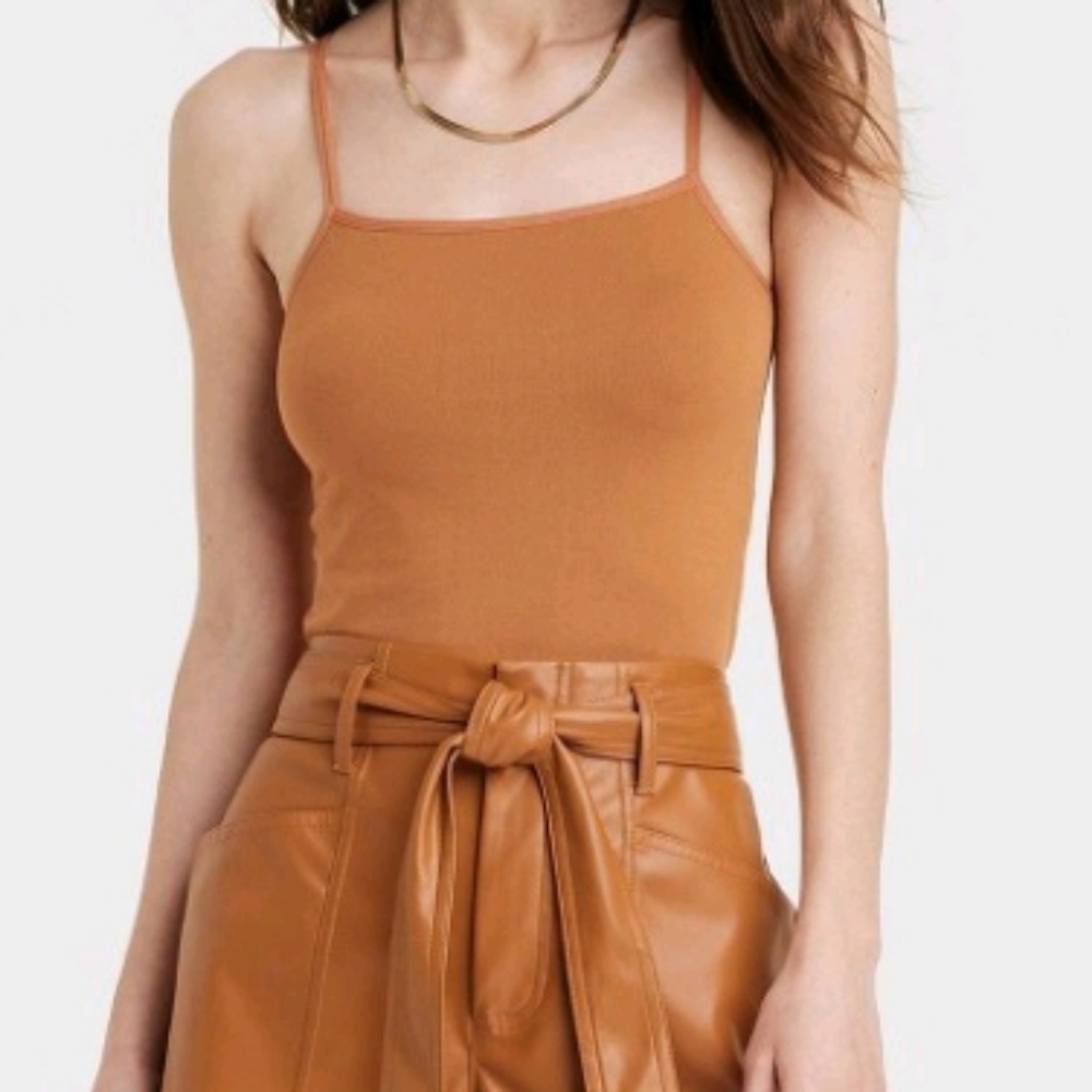 A New Day Cami Top XSmall Brown NWOT